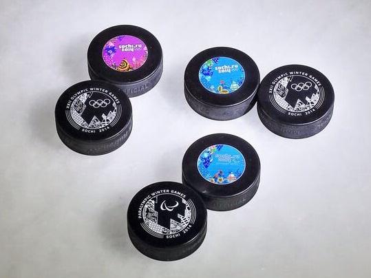 New pucks for the Winter Olympics ice hockey
